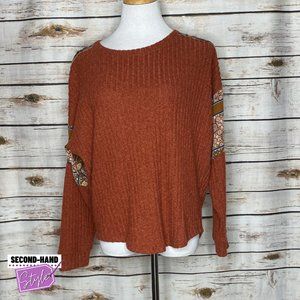 Maurices Tribal Mixed-Media Sweater